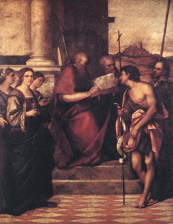 Sebastiano del Piombo San Giovanni Crisostomo and Saints Germany oil painting art
